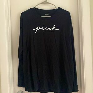 Pink Juniors long sleeve tee